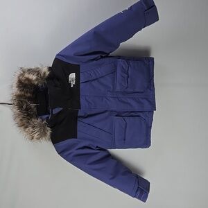 The North Face Boy's Cave Blue McMurdo Parka 600 Down Jacket Sz 6